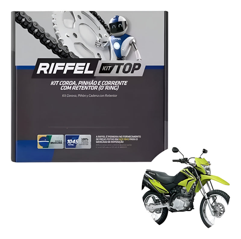 Kit Relação Bros 150 2006 Até 2015 Com Retentor Riffel