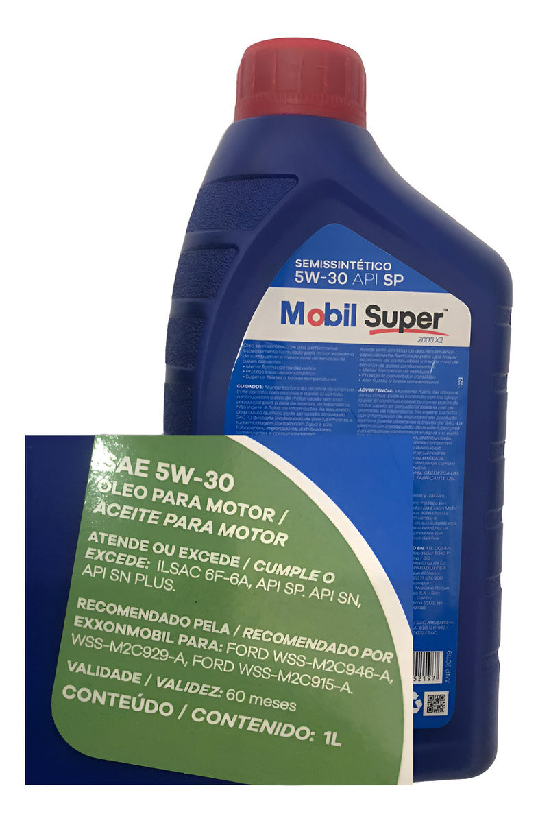 Oleo Para Motor Mobil Super 5w30 Semissintético Api Sp 1l