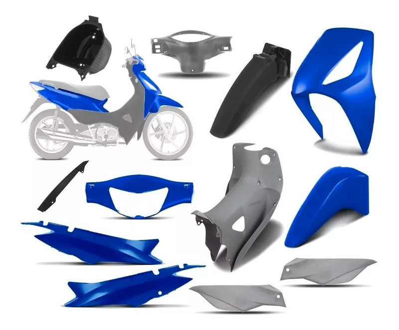 Kit Carenagem Completa Moto Biz 125 Ks Es 2006 A 2010