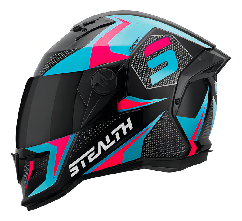 Capacete De Moto Masculino Feminino Pro Tork Fechado Stealth Cor Verde - Rosa Tamanho Do Capacete 62