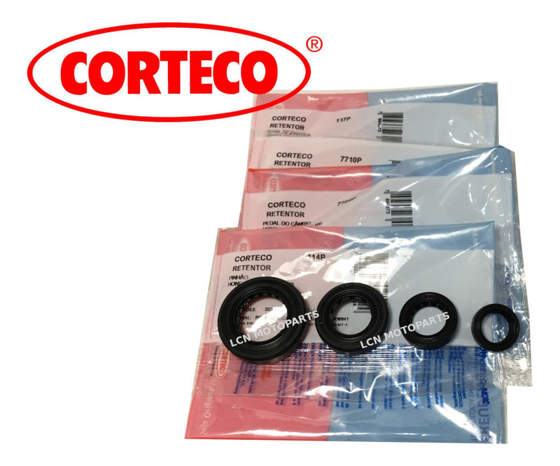 Kit Retentores Motor Cg 150 Titan Fan Pinhão Câmbio Partida Embreagem