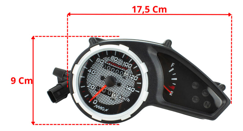 Painel Velocímetro Para Honda Nxr Bros150 Mix 2013 Magnetron