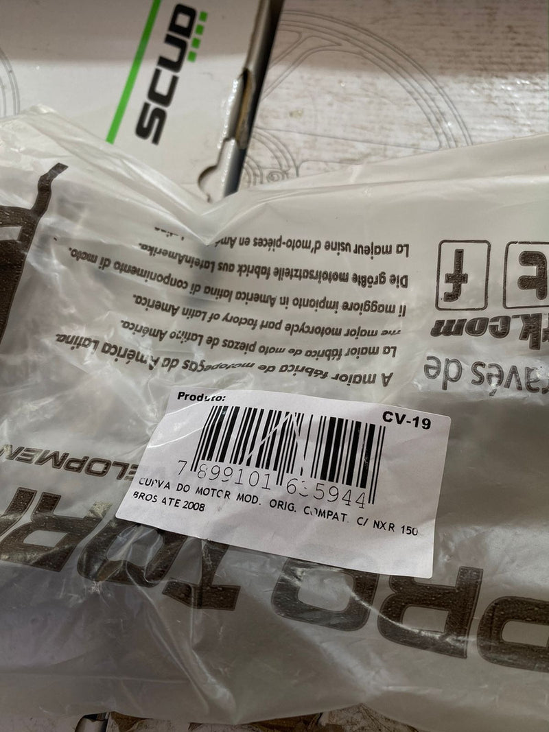 Curva E Protetor Escape + Guarnição Bros 125 150 2003 A 2008