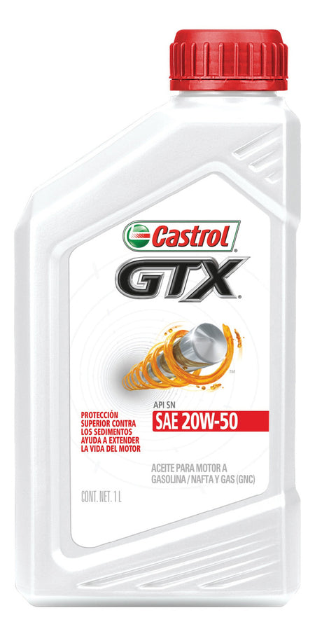 Óleo de motor Castrol mineral 20W-50 para carros, picapes e suvs