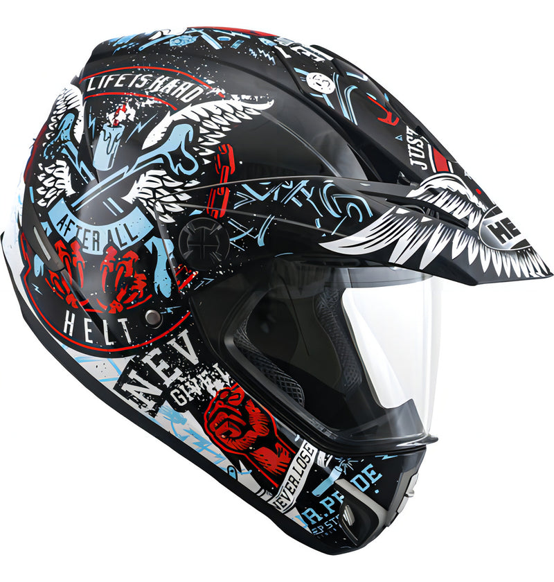 Capacete Motocross Vision Angel Cross Com Viseira Helt 21197 Cor Tamanho 58