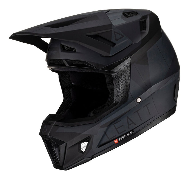 Capacete Leatt Moto 7.5 Com Óculos Off Road