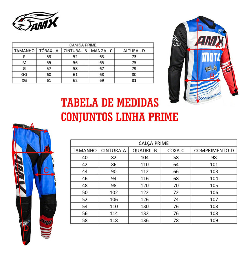 Conjunto Amx Preto Trilha Roupa Calça Camisa Cross Motocross