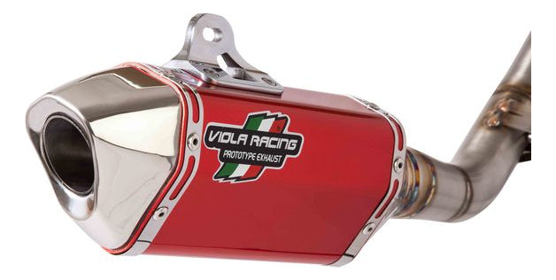 Escapamento Trilha Viola Racing Ms1 Mx Crf 250f Curva Bomber