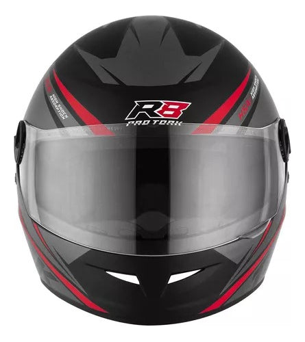 Capacete Moto Pro Tork R8 Fechado Viseira 2 Mm Com Nf