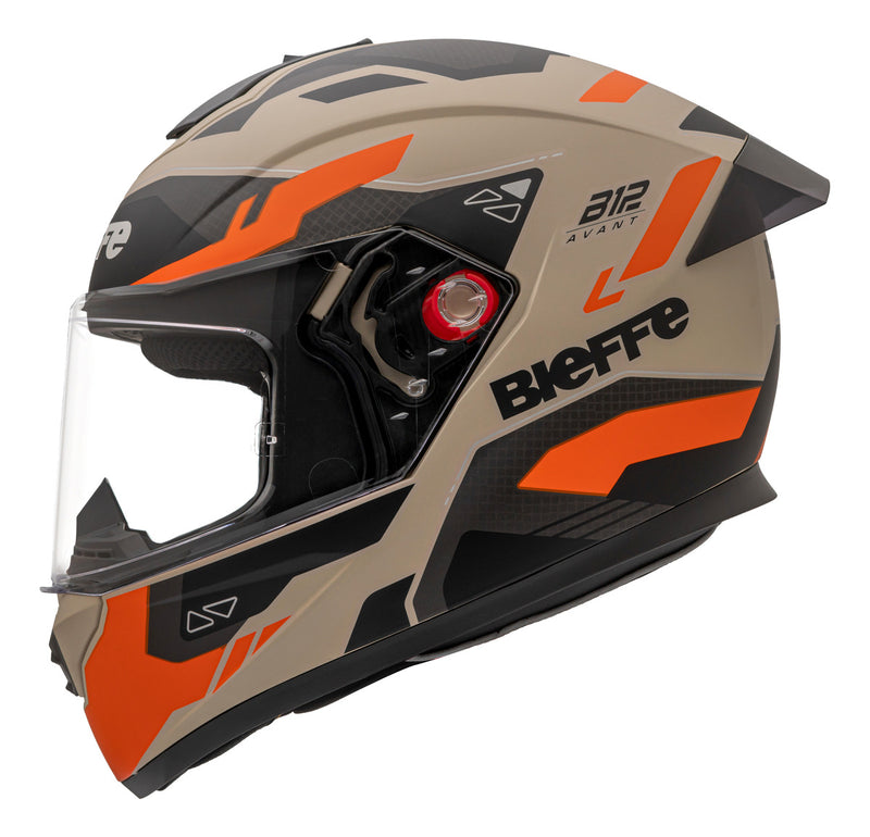 Capacete Bieffe B-12 Avant Desert Fosco Orange