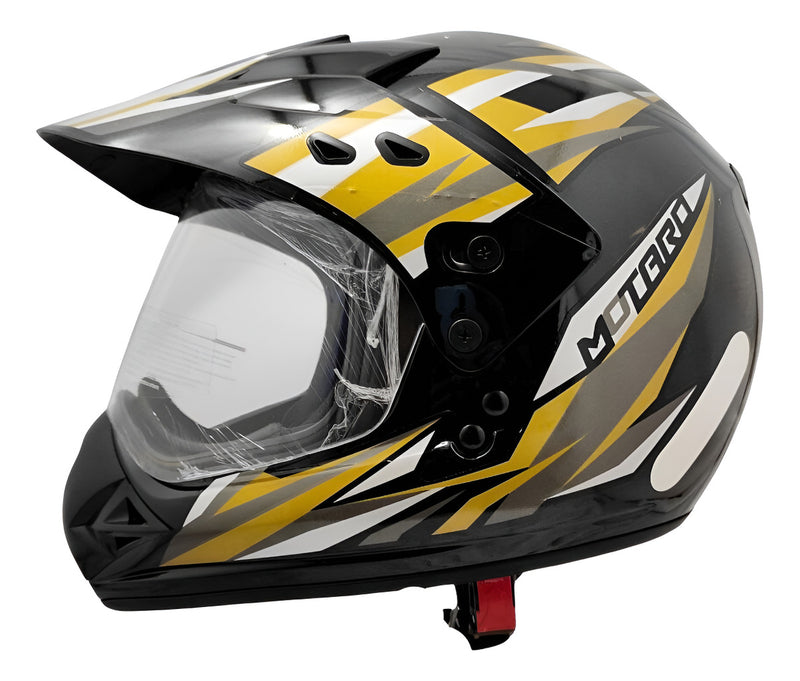 Capacete Moto Ebf Motard Street Preto Motocross Off Road