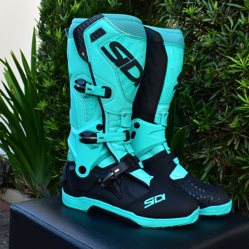 Bota Sidi Cross Air Verde Cross Motocross Trilha Off Road