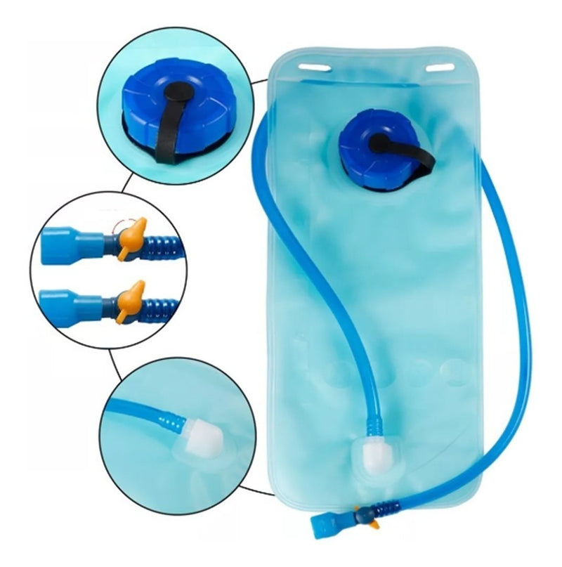 Mochila De Hidratação Impermeável Com Refil 2litros F Sports