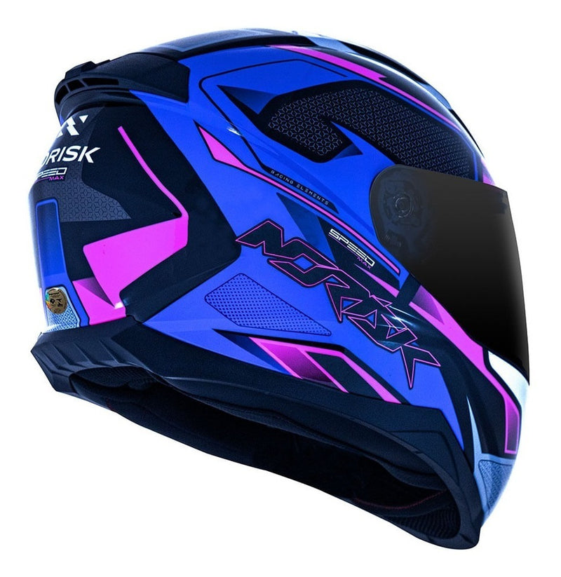 Capacete Norisk Razor Speedmax Branco Rosa Feminino + Cores