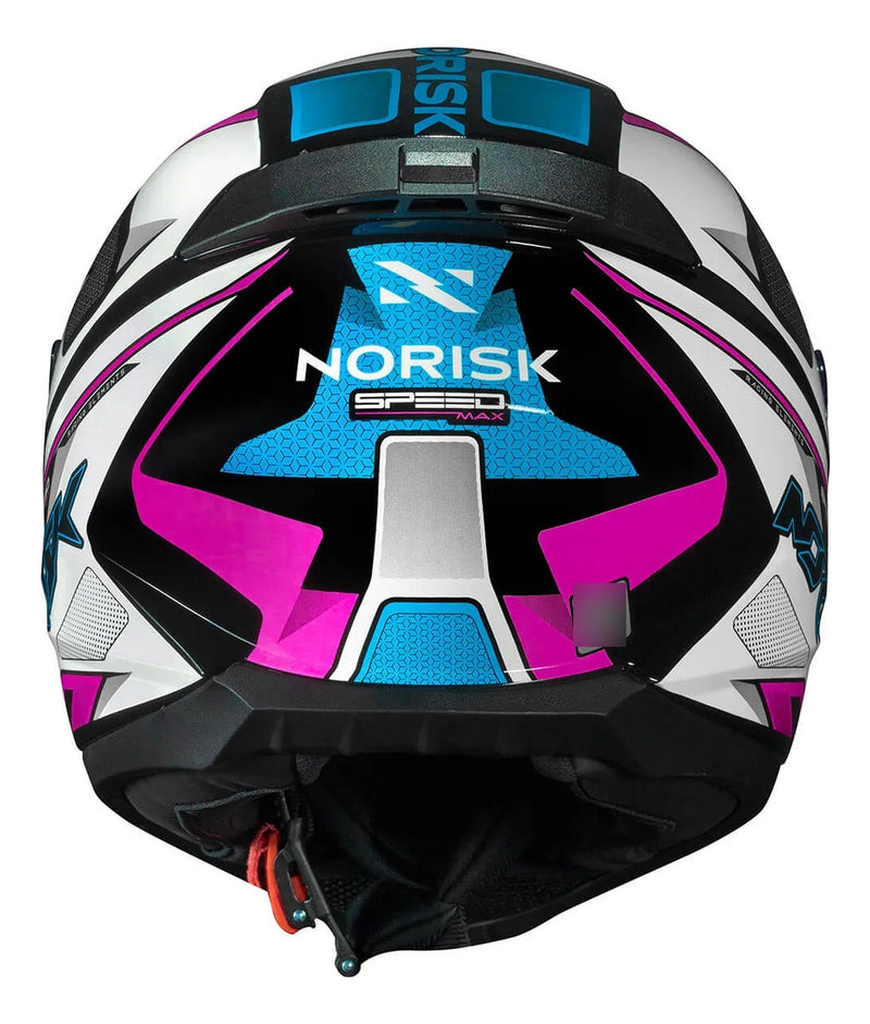 Capacete Norisk Razor Speedmax Preto Branco E Rosa Feminino