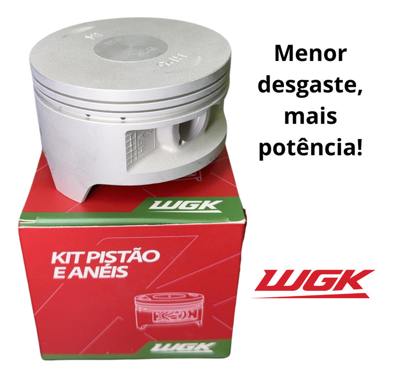 Kit Pistão Anéis Wgk Quadriciclo Honda Fourtrax Trx 420 0,25