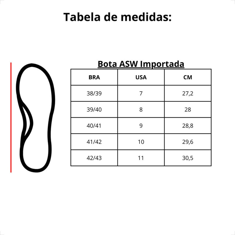 Bota Asw Importada Cores Cross Offroad Trilha Promoção