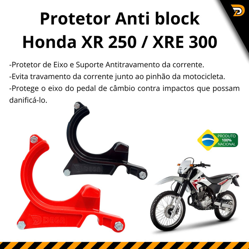 Protetor Corrente Pinhão Anti-block Xre 300 Honda Xr 250