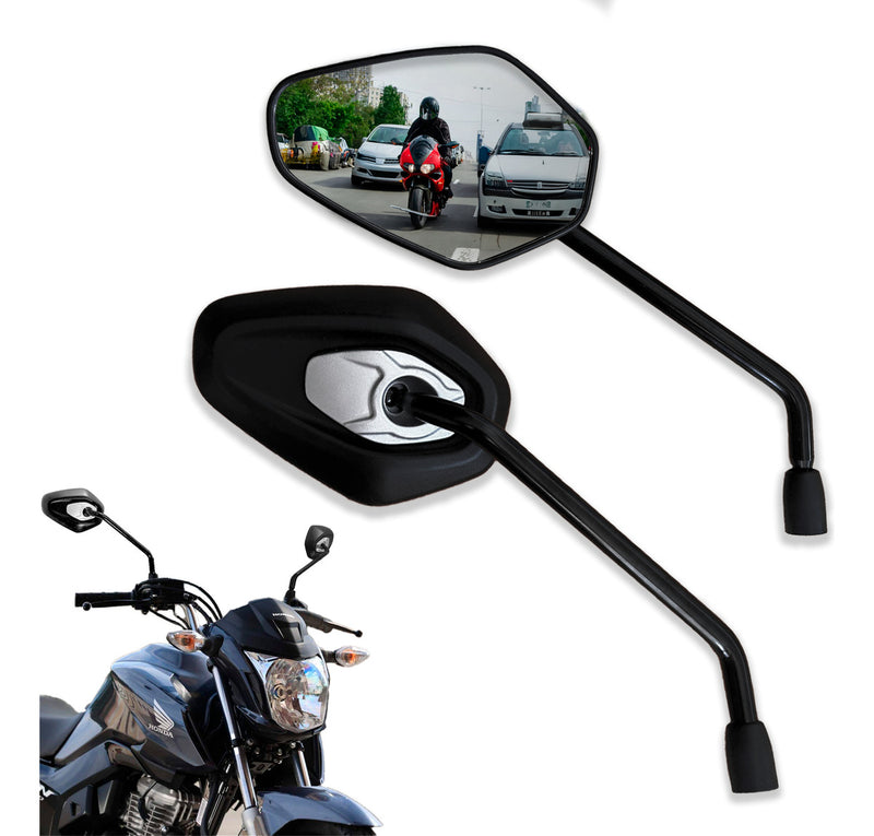 Retrovisor Modelo Fixo Tiger Triumph 1200 Rosca Honda Par