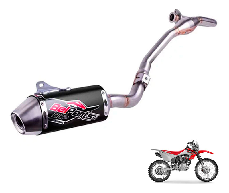 Escapamento Belparts Bhp Short Crf230 Motocross Trilha