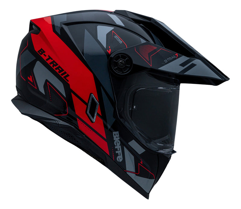 Capacete Moto Bieffe B-trail Conquest Com Óculos Interno