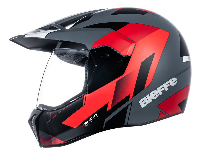 Capacete Moto Bieffe 3sport React + Viseira Camaleão