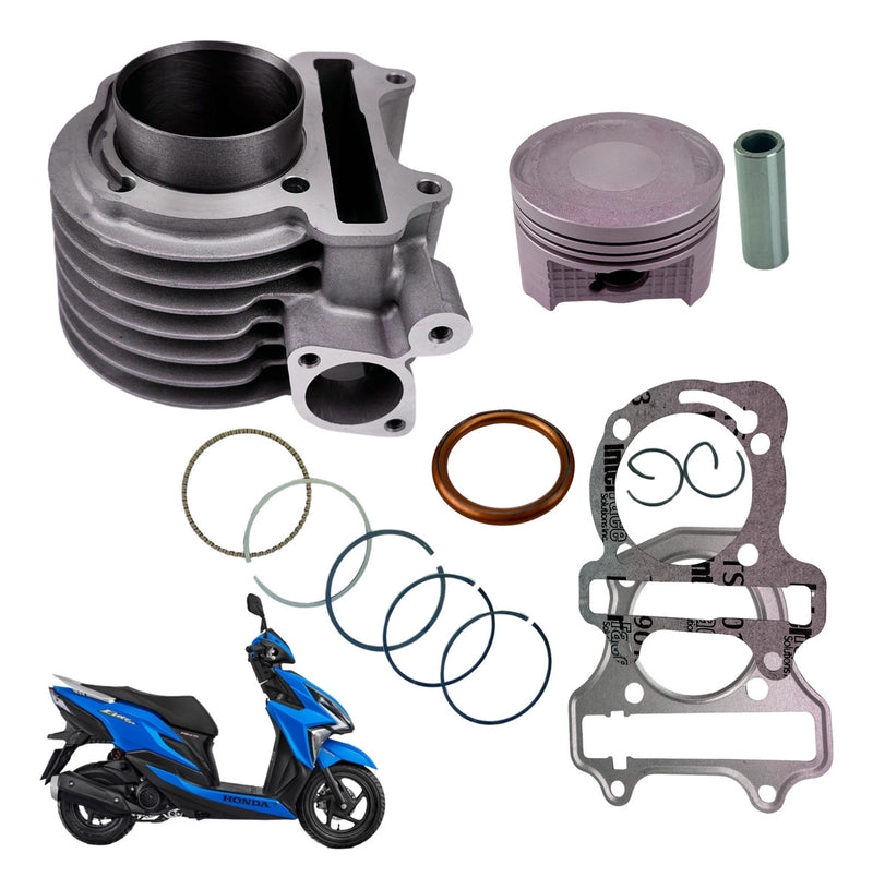 Kit Cilindro Motor Honda Elite 125 + Juntas + Pistão + Anéis