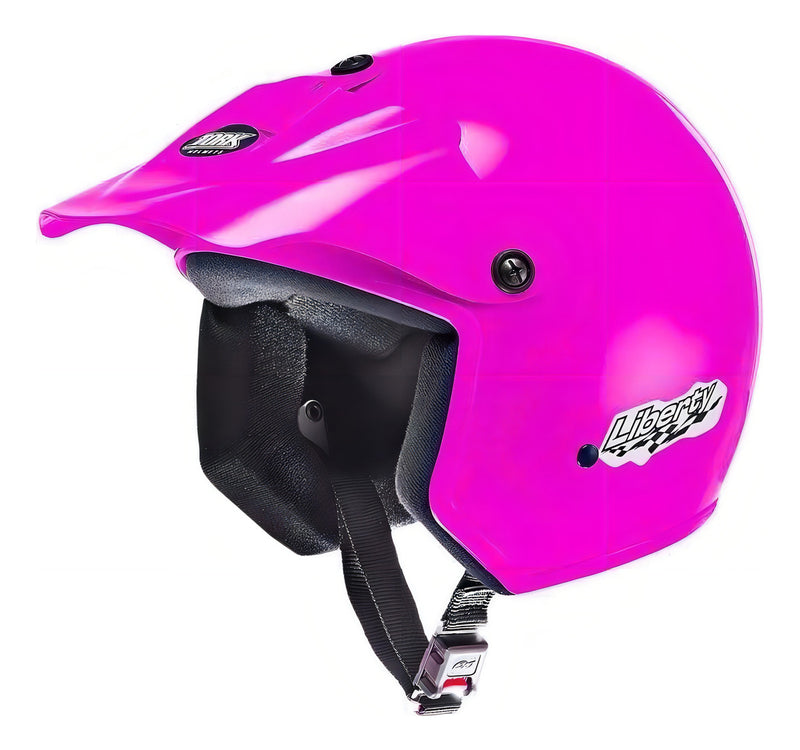 Capacete Aberto Piruzinho Compact Liberty Aba Pala Pro Tork Cor Rosa Desenho Solid Tamanho do capacete 56