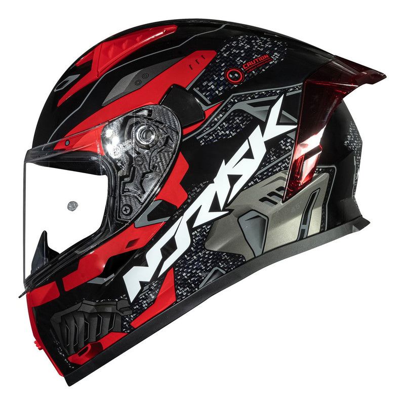 Capacete Moto Masculino Norisk Flow Robot Vermelho +viseira