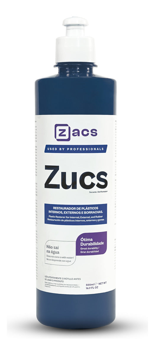 Zucs Restaura Plástico Interno Externo Borrachas 500ml Zacs