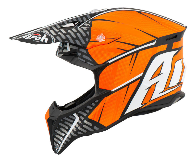 Capacete Airoh Wraap Idol Laranja/preto Fosco 60