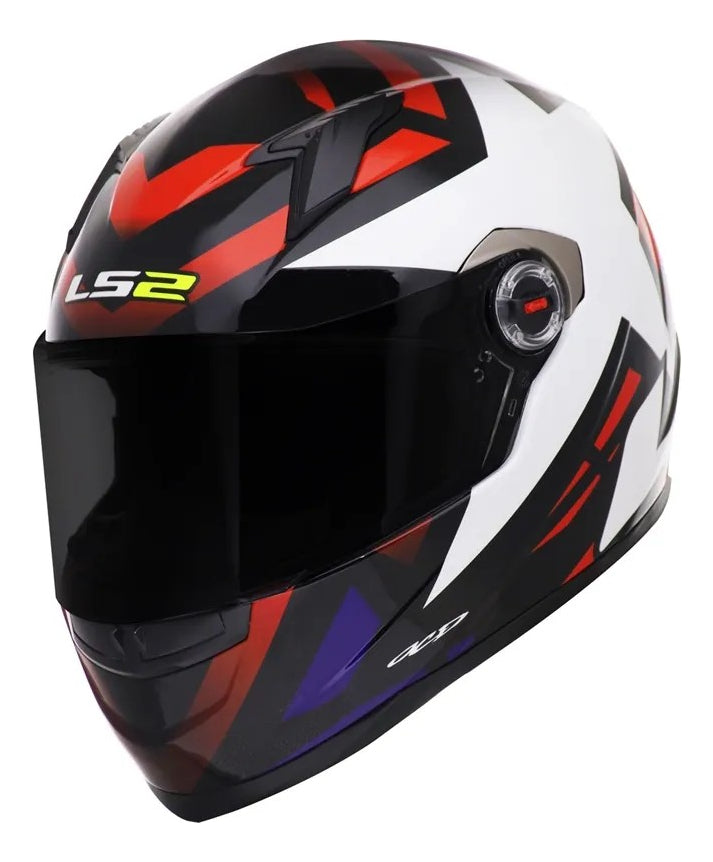 Capacete Ls2 Ff358 Classic Starwar Vermelho Branco