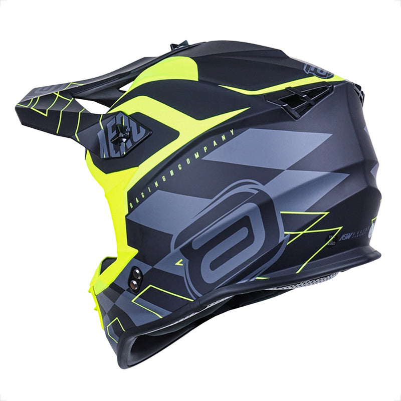 Capacete Asw R3 Grafismos Cores Trilha Motocross Enduro Novo