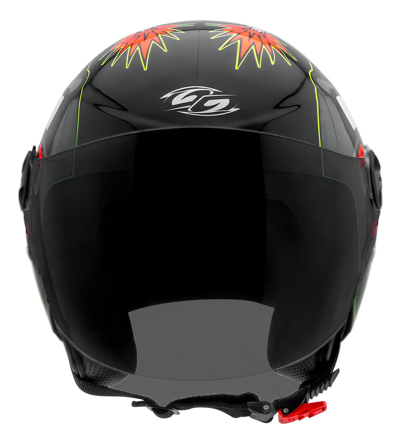 Capacete Moto Aberto New Liberty Protork 3 Bomb Preto Tam 60