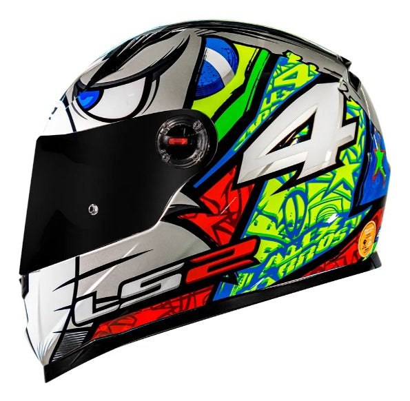 Capacete Ls2 Ff358 Alex Barros Prata