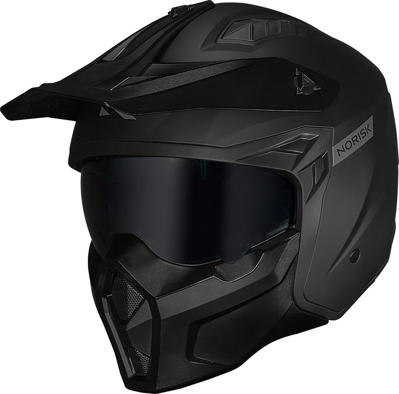 Capacete Norisk Darth 2 Monocolor Black Preto Fosco