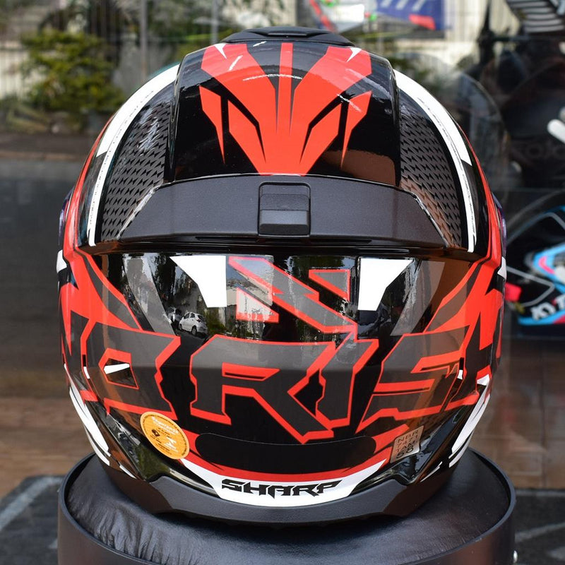 Capacete Masculino Norisk Razor Sharp Vermelho Moto Fechado