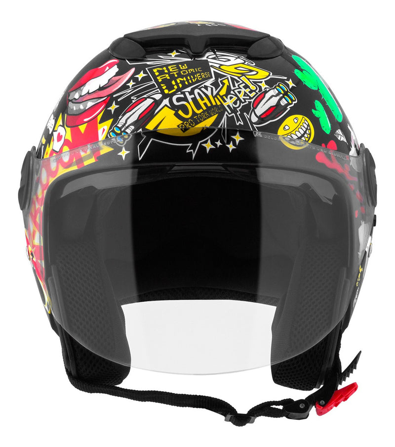 Capacete Aberto Viseira Solar Pro Tork New Atomic Universe