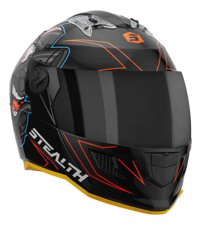 Capacete Pro Tork Stealth Carburetor Brilhante Vis. Fumê