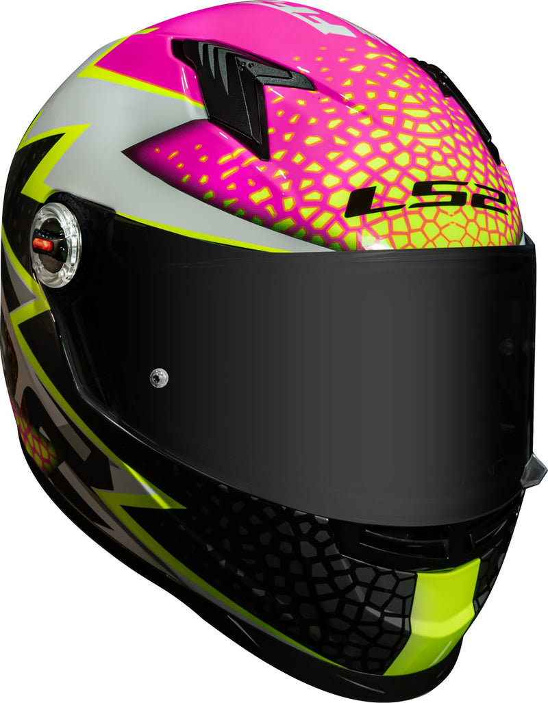 Capacete Ls2 Ff358 Classic Speedy Branco Rosa