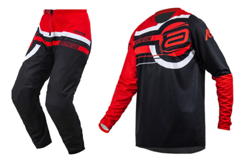 Conjunto Roupa Trilha Motocross Asw Target Vermelho Off Road