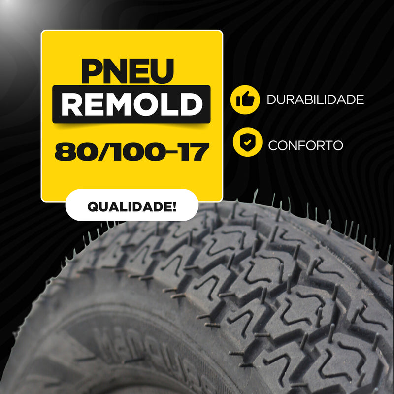 Pneu Moto Biz Pop 100 Aro 14 80/100-14 49l Traseiro Tl