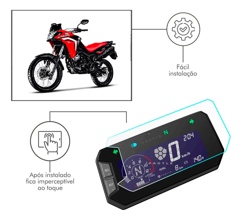 Pelicula Anti Risco Painel Digital Honda Xre Sahara 300