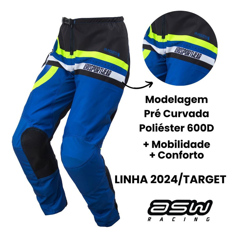 Kit Roupa Trilha Motocross Asw Image Target 2025 Off Road