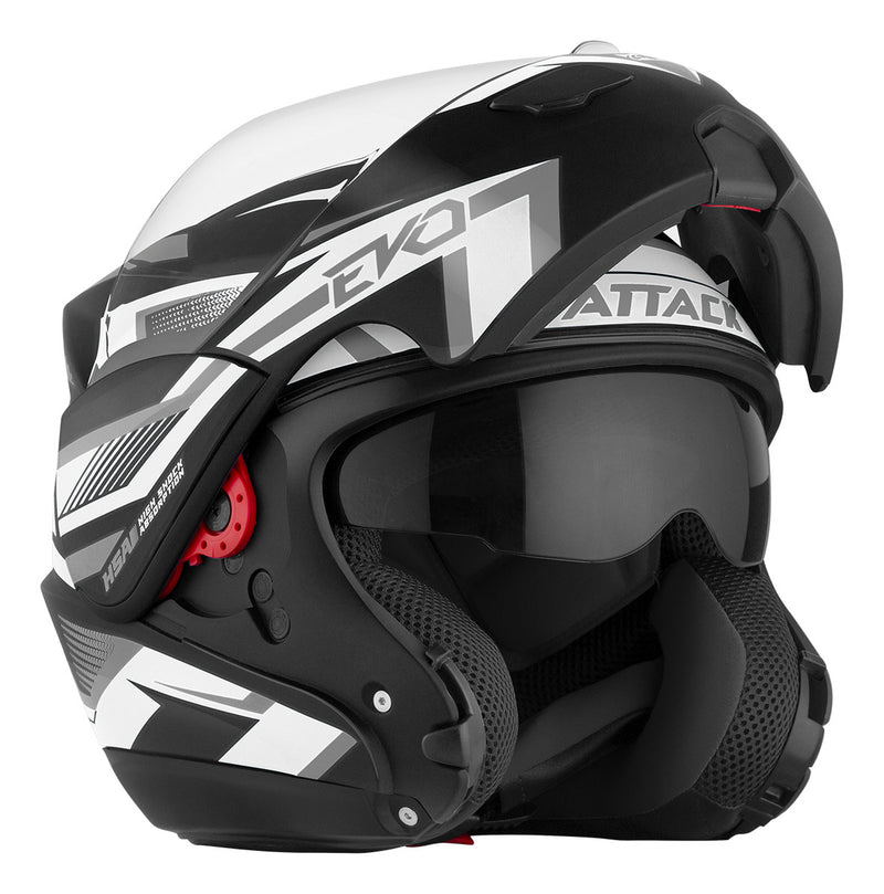 Capacete Fechado Escamoteável Pro Tork Attack Articulado