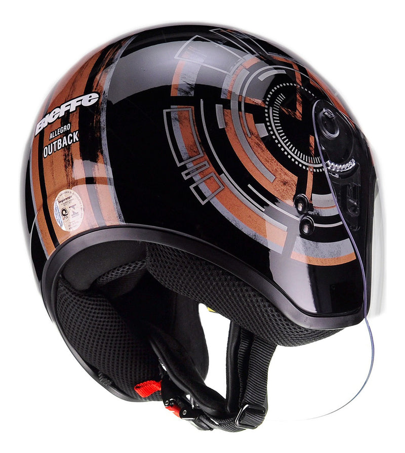 Capacete Moto Bieffe Allegro Outback Aberto