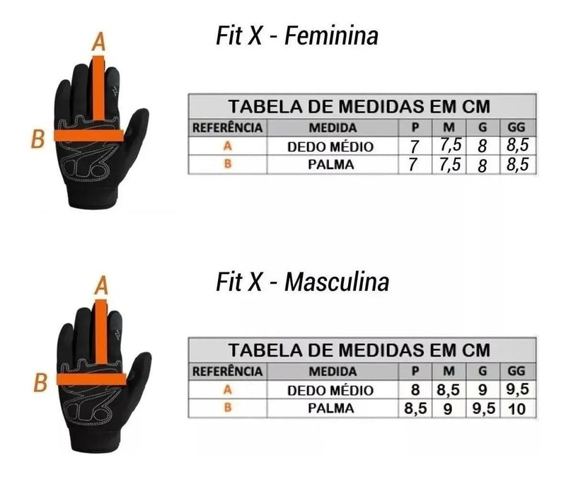 Luva Motoqueiro X11 Fit X Touchscreen Tecido Transpirável tamanho M