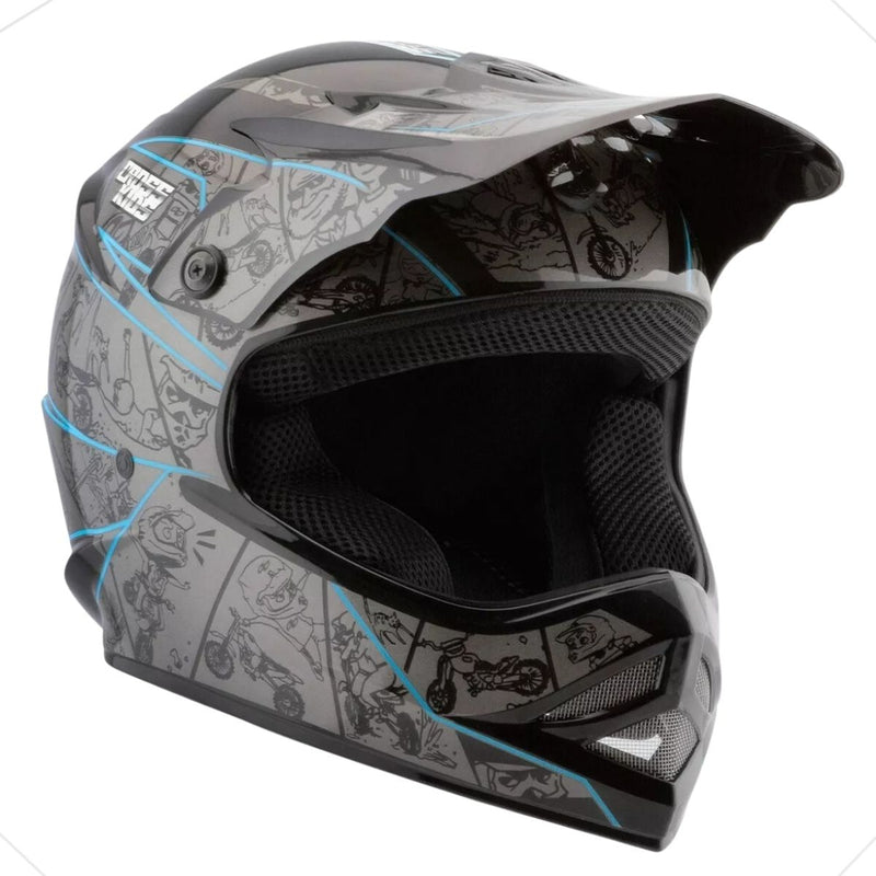 Conjunto Motocross Velocross Kids Infantil Capacete + Óculos