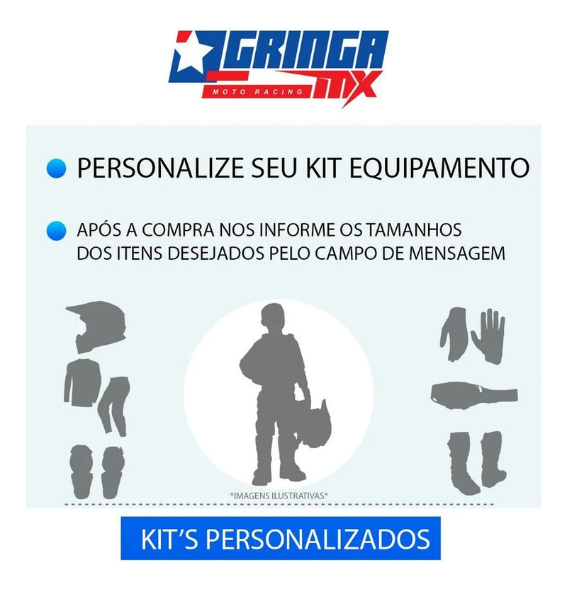 Kit Equipamento Roupa Trilha Motocross Asw Ims 19 Completo