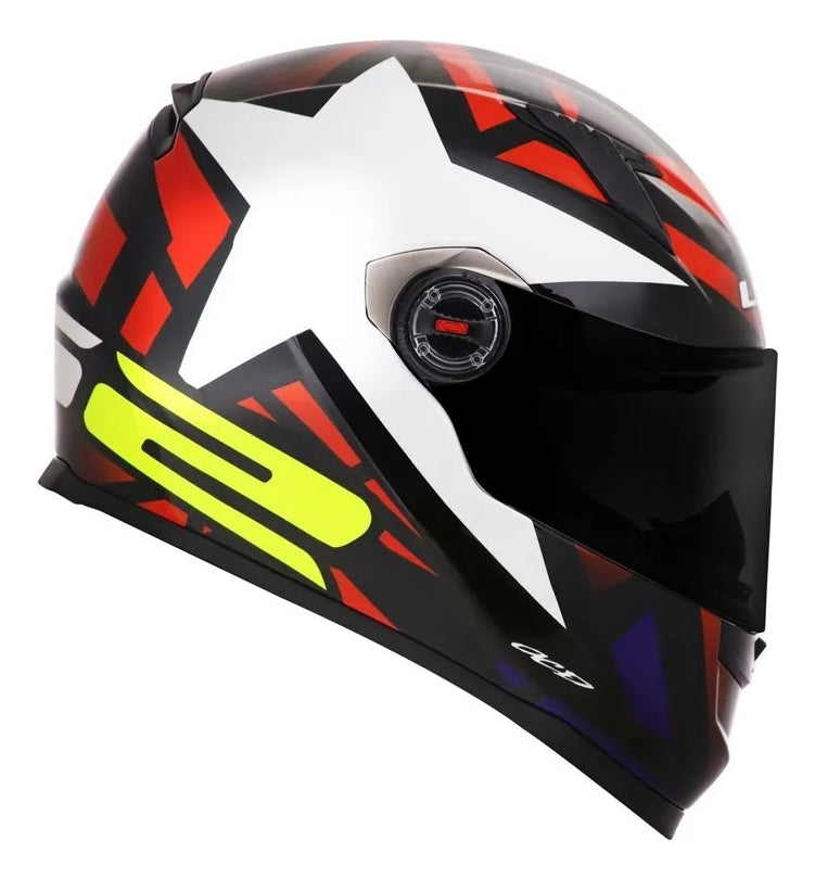 Capacete Ls2 Ff358 Classic Starwar Vermelho Branco